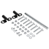 Juego de tornilleria con chumaceras y ees para carretillas concha gris pretul..